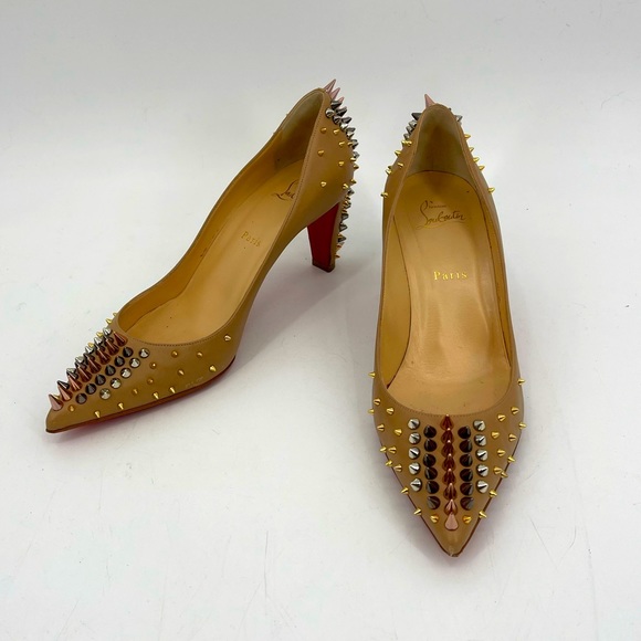 COPY - Christian louboutin  shoes. Beige color. Short heel - Picture 2 of 8